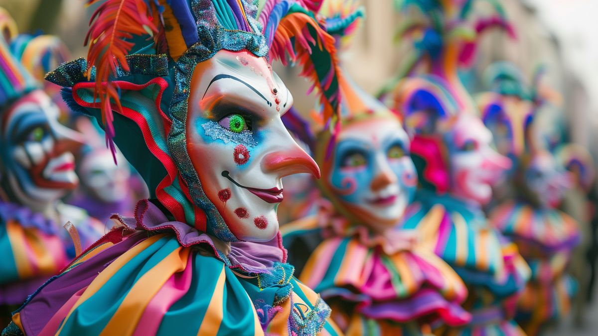 Carnaval de Strasbourg 2024 : une explosion de joie pour accueillir le printemps - Alsace20 Colorful floats and costumed troops in a lively festive carnival parade.